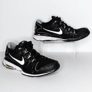 Nike Men's Air Edge Trainer TR Running Shoes Sneakers Black White Size 8 | AF